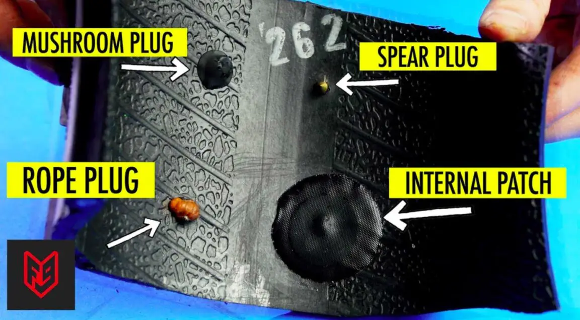 Tire Plug Vs Patch close up Auto's Tires